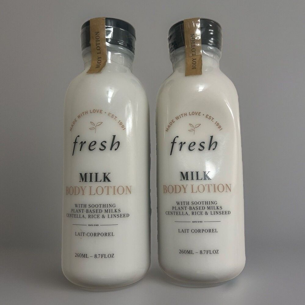 Fresh Milk Body Lotion Soothing Plant Based Centella  Linseed 8.7 fl. oz. 2 Pack